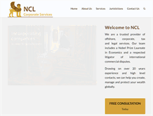 Tablet Screenshot of ncl-corporate.com